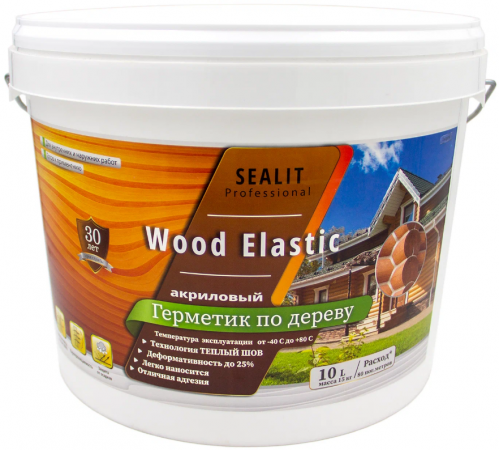 Приобрести ГЕРМЕТИК - Sealit Wood Elastic для работы с деревянными материалами 5 л в Нижнекамске, Республика Татарстан