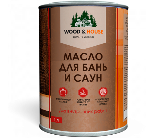Приобрести МАСЛО ДЛЯ БАНЬ И САУН WOOD & HOUSE в Нижнекамске, Республика Татарстан