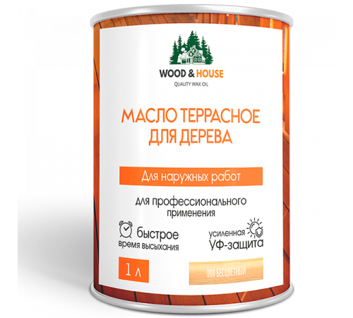 Заказать МАСЛО ТЕРРАСНОЕ ДЛЯ ДЕРЕВА WOOD & HOUSE в Нижнекамске, Республика Татарстан